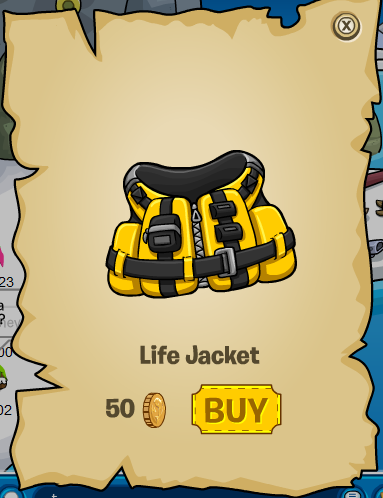 You must purchase and wear a life jacket to sail on the boat across 